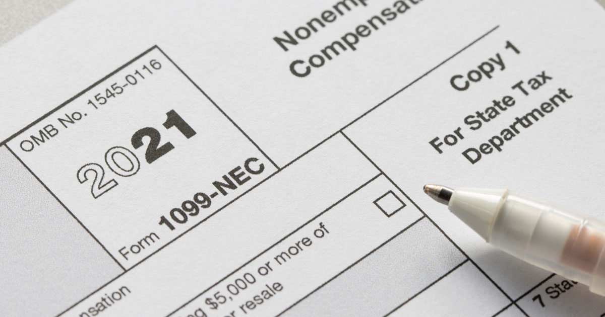 2021 Tax Season- Form 1099- NEC